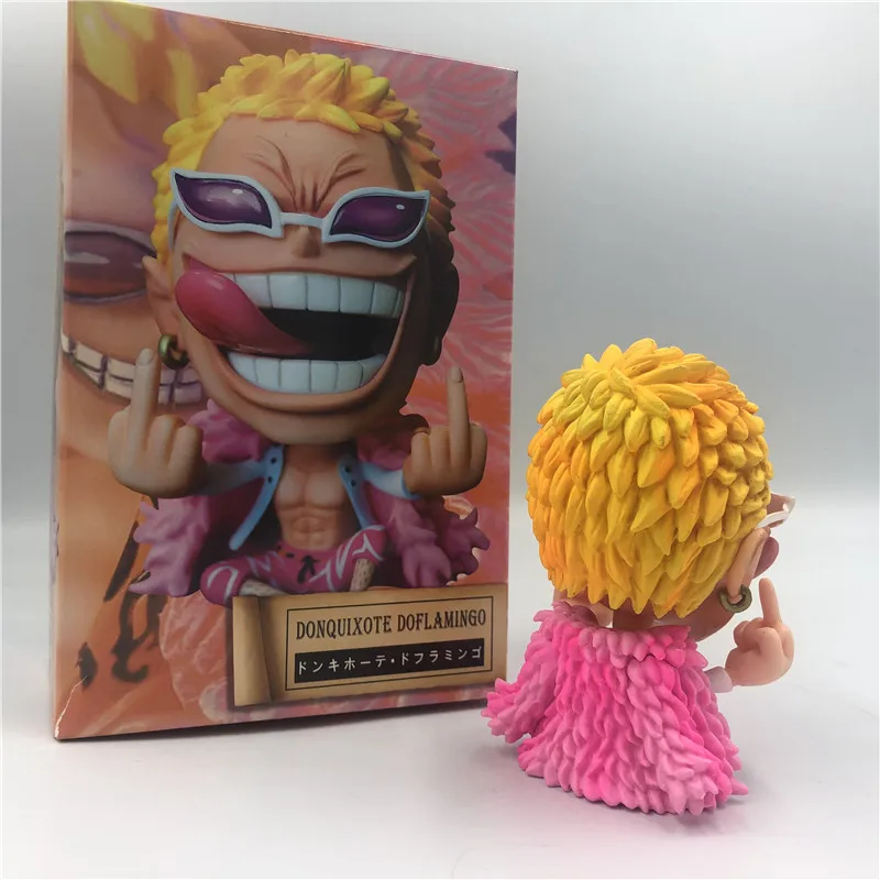 Донкиксот Doflamingo Q сидящий презерват Ver. ПВХ Фигурки Luffy Fighter коллекционные модели 11