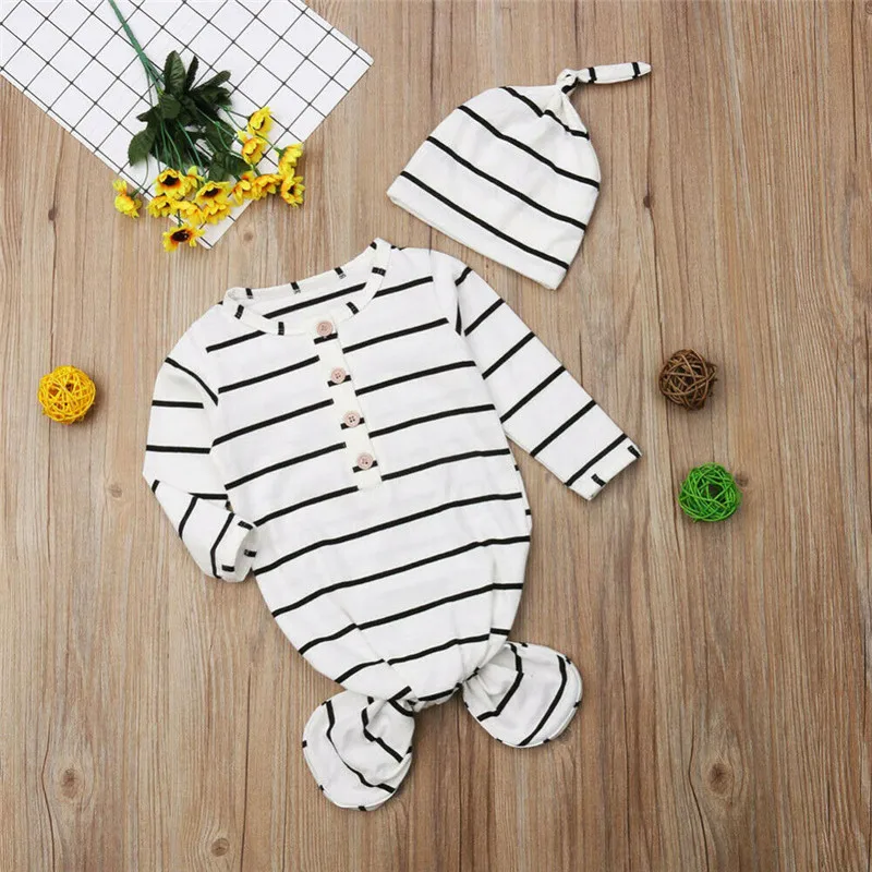 Спальный мешок для новорожденных комплект из 2 предметов в полоску кроватки