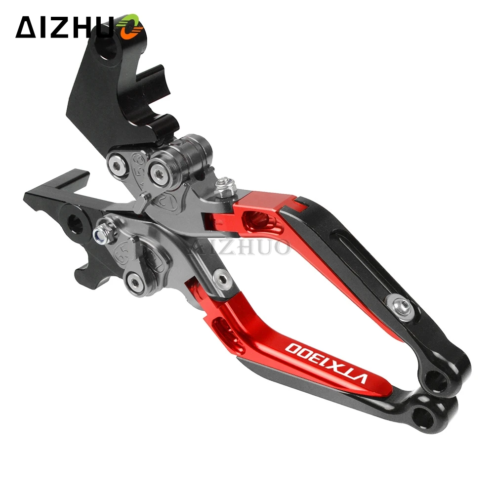 

Motorcycle CNC Aluminum Adjustable Folding Brake Clutch Levers For Honda VTX1300 VTX 1300 2003-2008 2004 2005 2006 2007