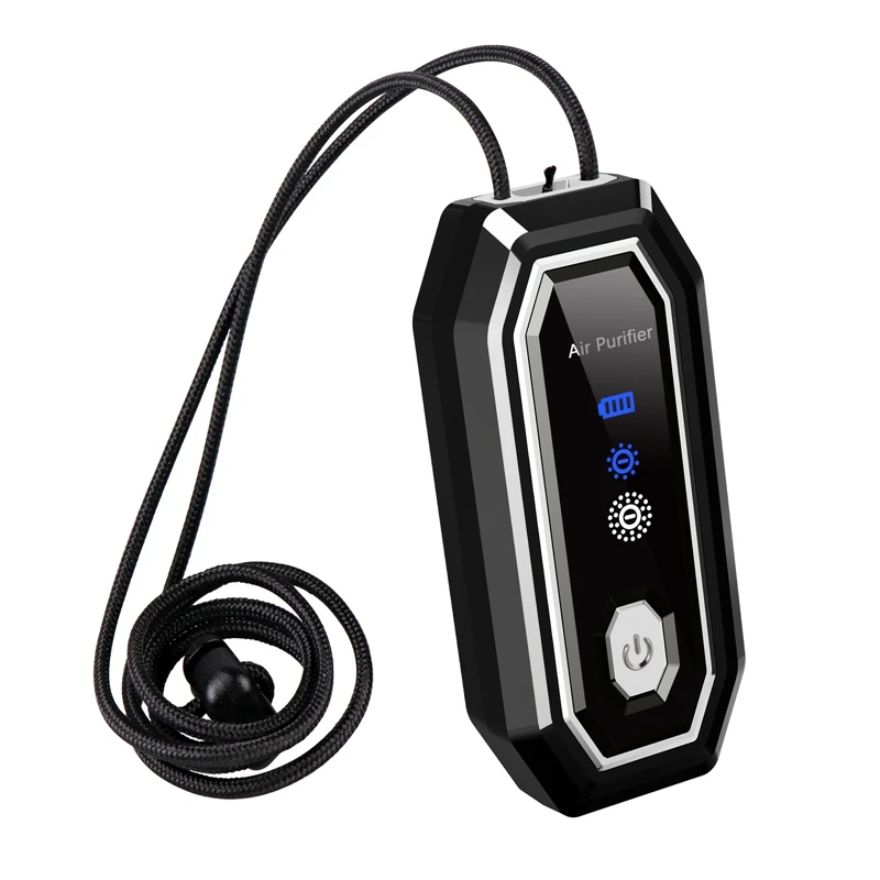 

Mini Air Purifier Home Portable 800Mah Battery 120 Million Negative Ion Ionizer Gift Car Hanging Neck Air Purifier