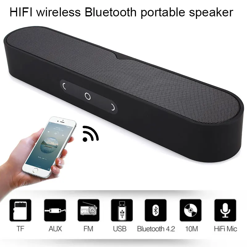 F1 Plus портативный 3D объемный HIFI динамик беспроводной Bluetooth стерео Супер Бас Звук
