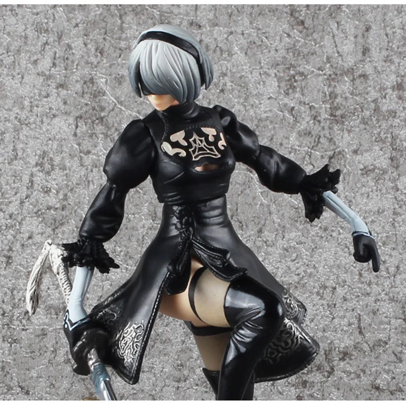 Anime NieR:Automata YoRHa No. 2 Type B PVC Figure Collectible Model Toy 14cm Nier Automata a2 | Тематическая одежда и