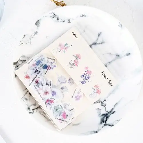 40 Pcs/lot refreshing flower mini paper sticker decoration stickers DIY ablum diary scrapbooking label sticker kawaii stationery - Цвет: J