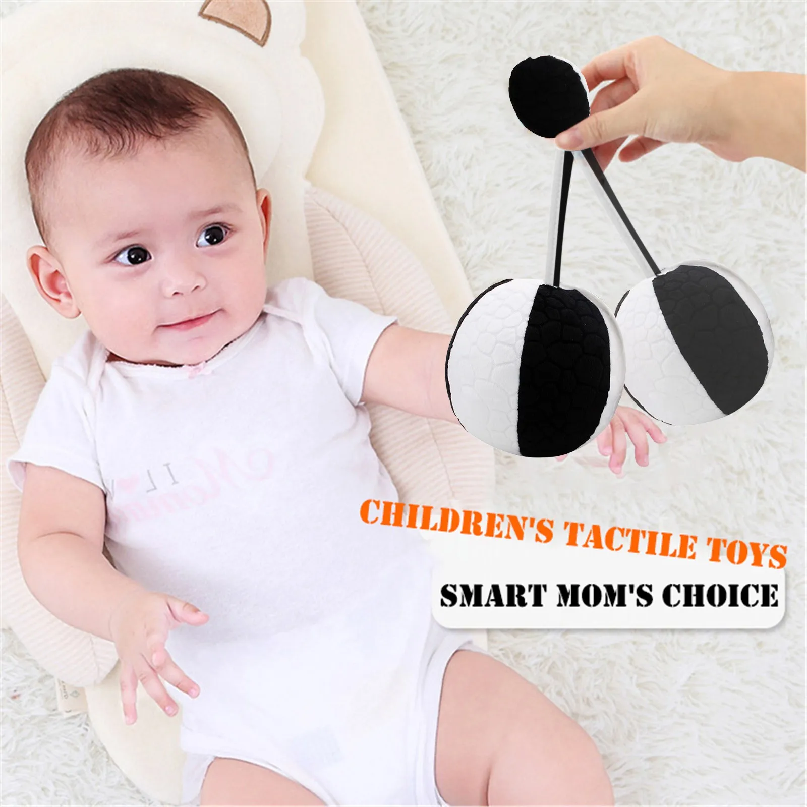 

Baby Vision Color Toy Ball Vision Development Training Toys Perfect Educational Toy For Baby From 0-3 Months Old Balle Jouet#K