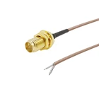 RP SMA гнездо гайка переборка для Печатные платы из олова припоя RG178 кабель отрезок провода разъем адаптер для WIFI беспроводной маршрутизатор GPS GPRS