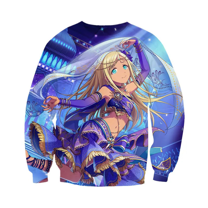 

SONSPEE Idol Master Anime Girl Sweatshirt Hot Sale Men Hoodies Women Xufang Zhihuali Funny 3D Print Cute Street Unisex Tops C019