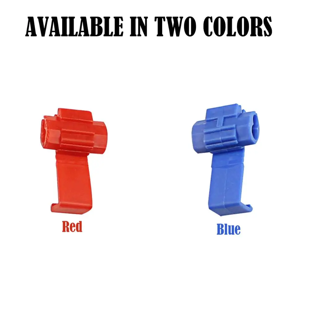 Авто 10 шт 2-контактный Т-образный кабель Соединители терминалы обжимной скотч