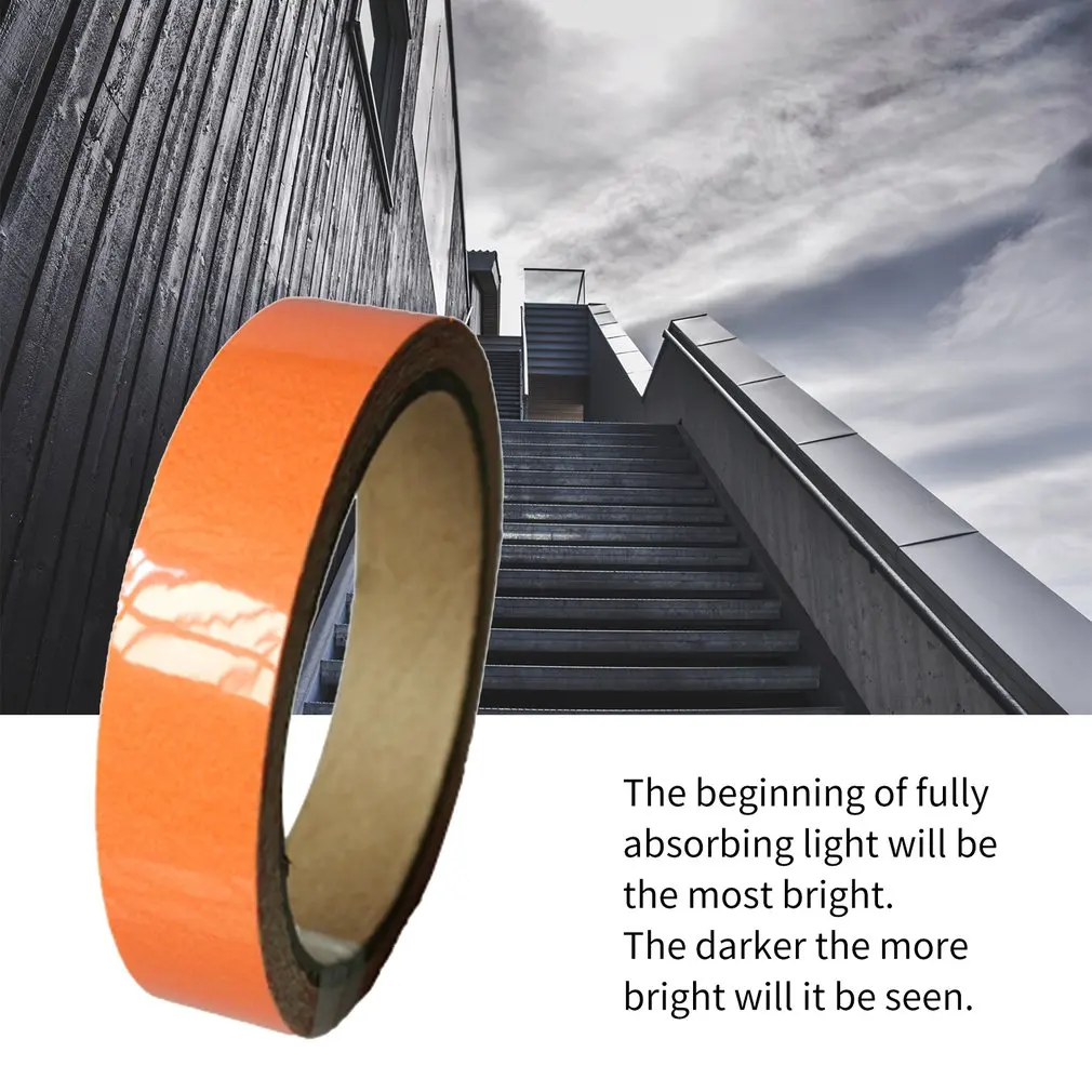 

Reflective Glow Tape Self-adhesive Sticker Removable Luminous Tape Fluorescent Glowing Dark Striking Night Warning Tape