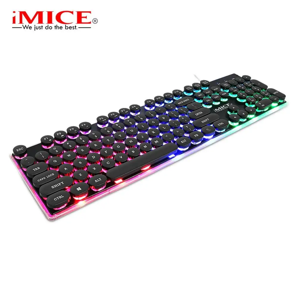 Игровая клавиатура iMice с подсветкой игровая RGB для компьютера ноутбука