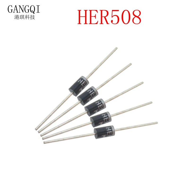 Высокоэффективный выпрямительный диод HER508 5 А 1000 В 20 шт. | Электронные компоненты