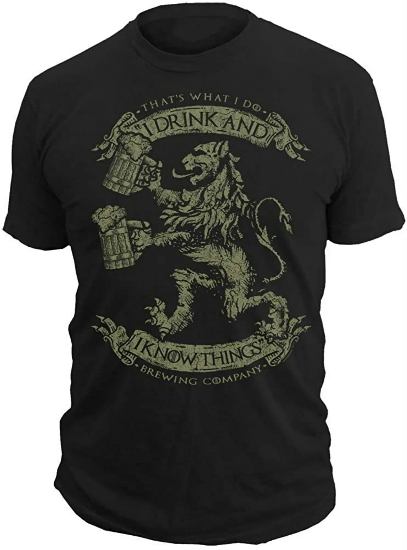 

I Drink and I Know Things. Funny design Oktoberfest Beer Mens Gift T-Shirt. Cotton Short Sleeve O-Neck Unisex T Shirt New S-3XL