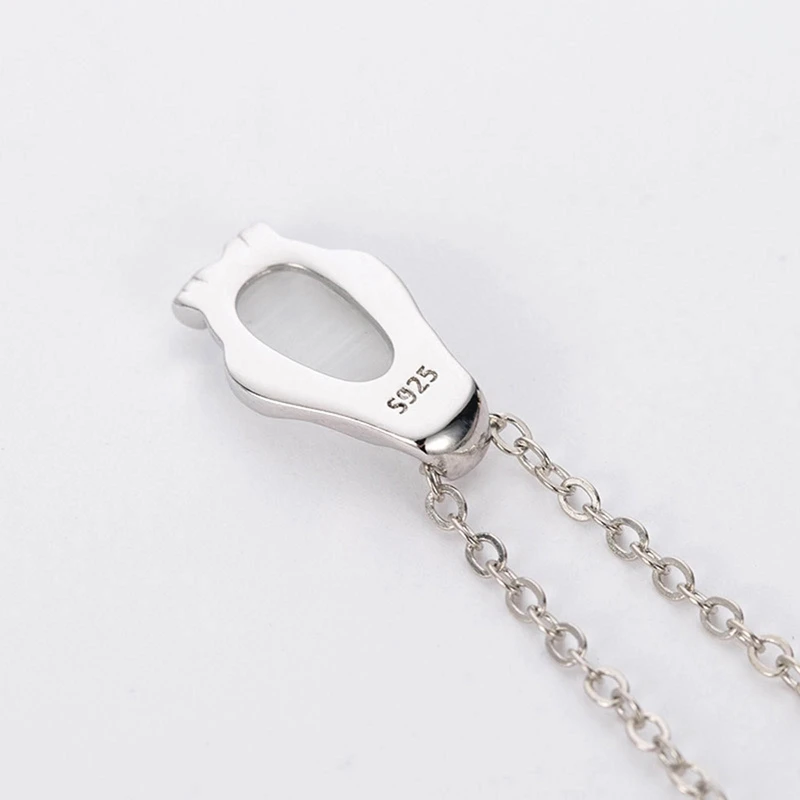 Ожерелье с белым опалом в виде пингвина аксессуары ожерелье кулон | Кулоны для