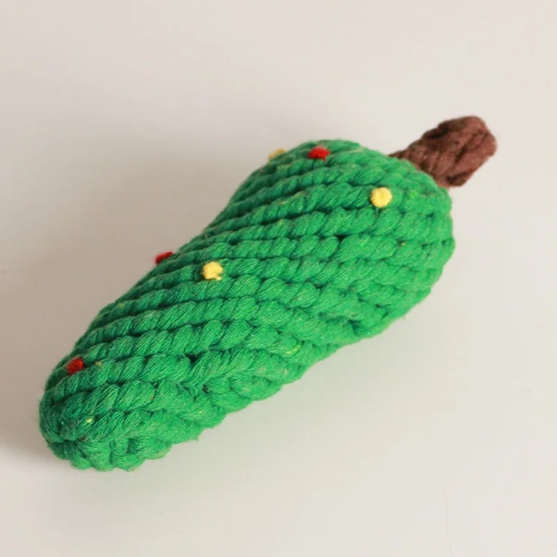 Хлопковая нить игрушка для собак рождественская елка моляр чистки зубов