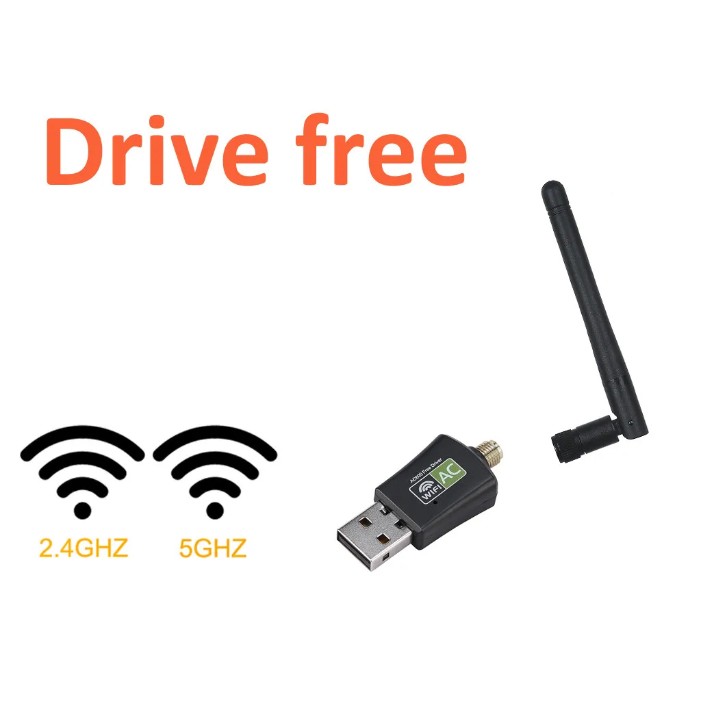 [Без драйвера] беспроводной USB WiFi адаптер Perseveres AC600 Dongle 5 ГГц/2 4 ГГц сетевой