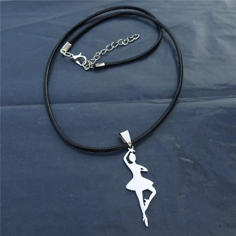 Нержавеющая сталь балетные костюмы для танцев и бусами девочек женские кулон