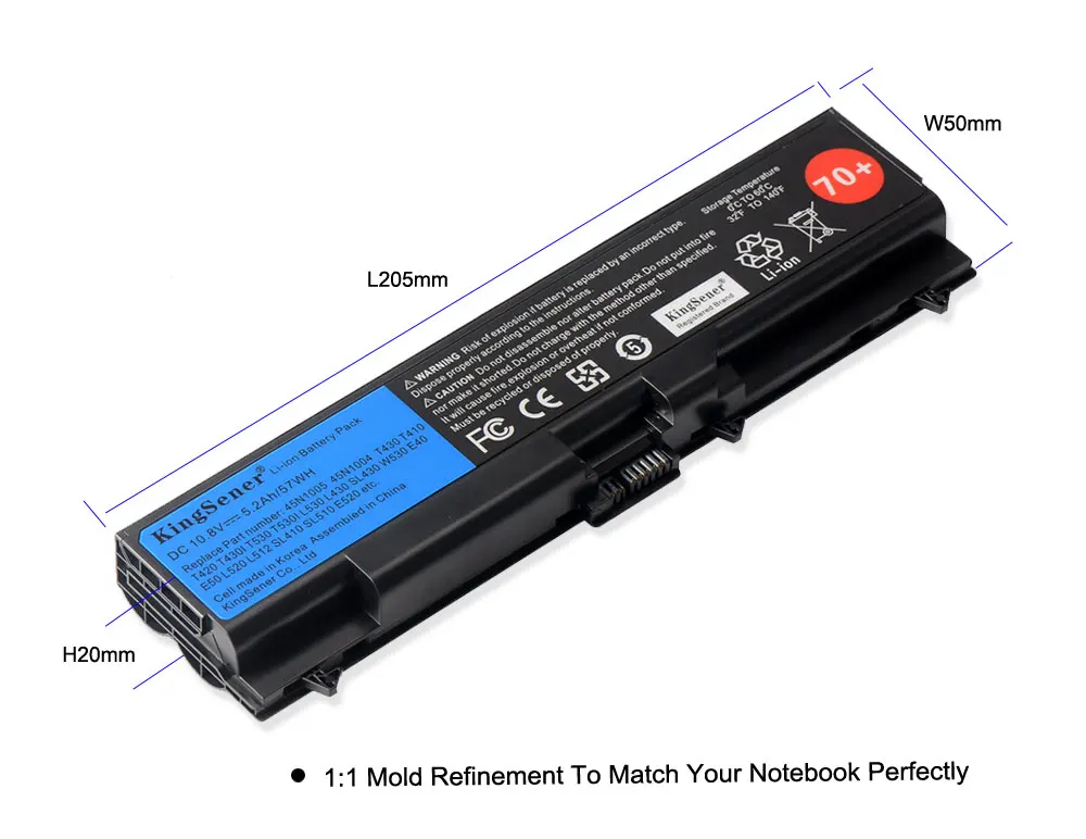kingsener 10 8v 5200mah laptop battery for lenovo thinkpad t430 t430i l430 t530 t530i l530 w530 45n1005 45n1004 45n1001 45n1000 free global shipping