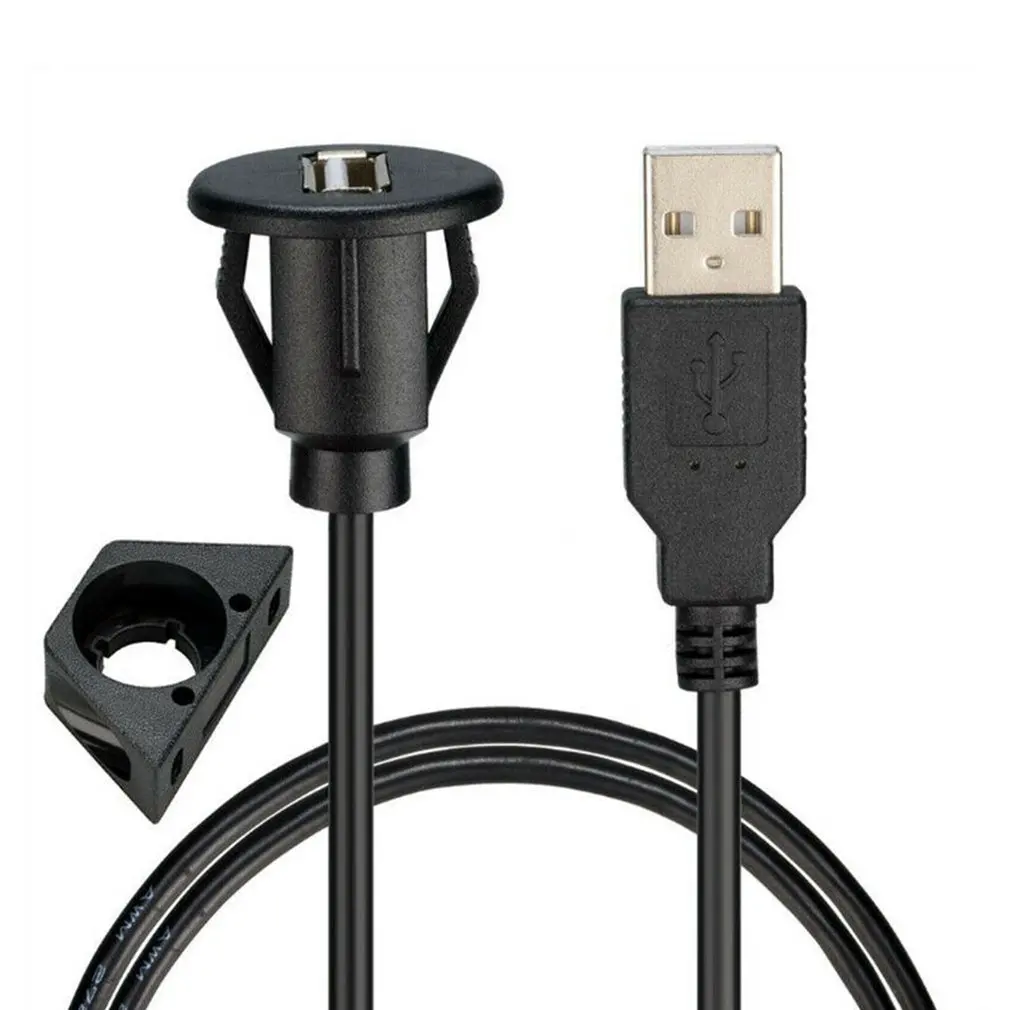 1 м Автомобильная плата с креплением штырь гнездо USB 2 0 розетка панель расширения