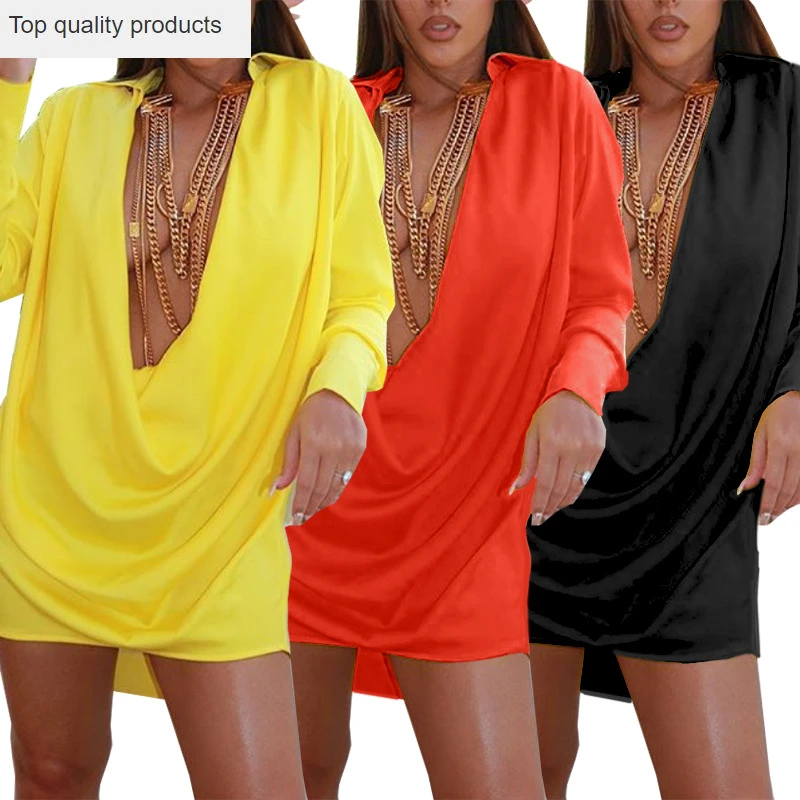 Ранняя весна 2020 новое женское платье в европейском стиле одноцветное с длинным