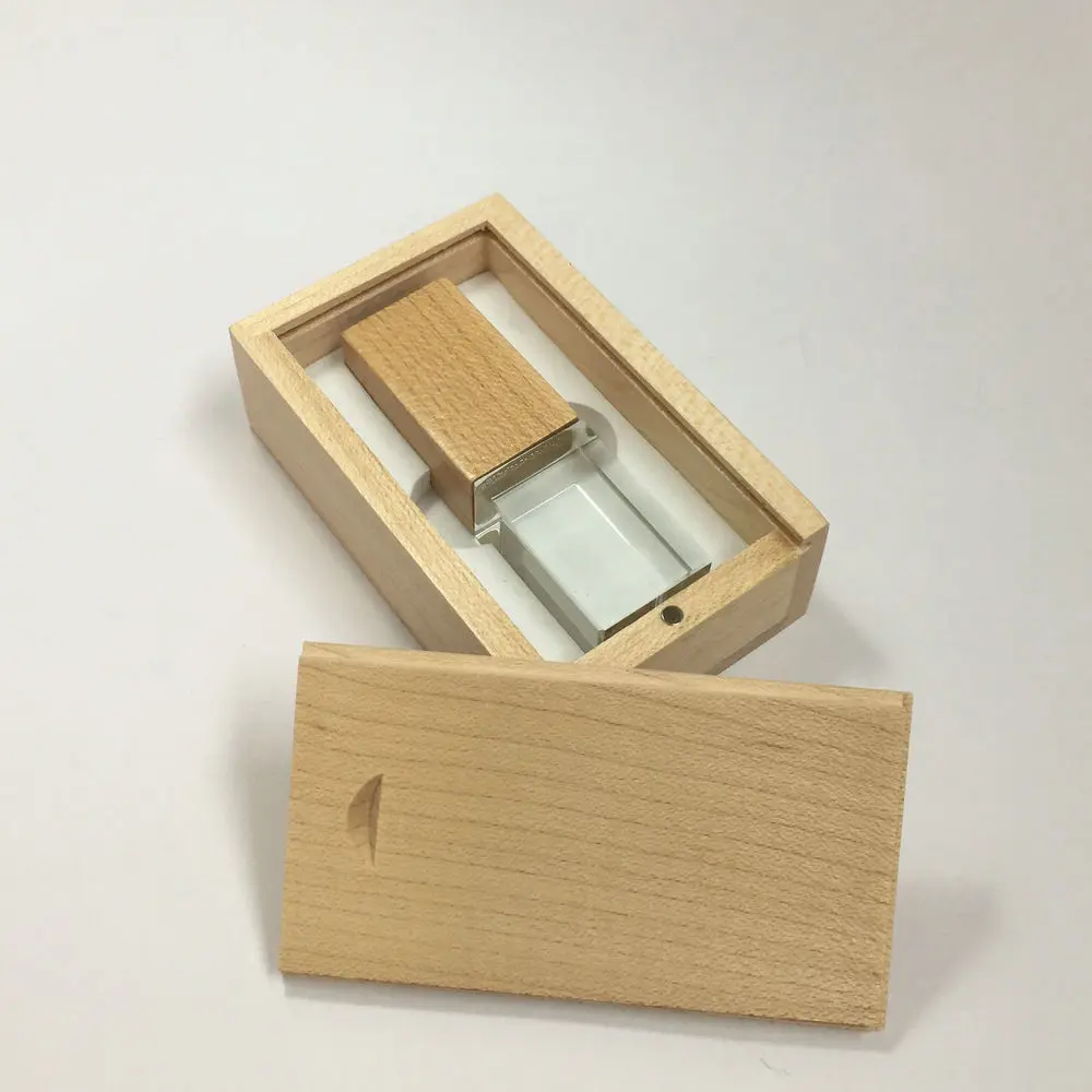 Деревянный Кристалл USB флеш-накопитель персональный фото логотип 4 ГБ 8 16 32 2 0