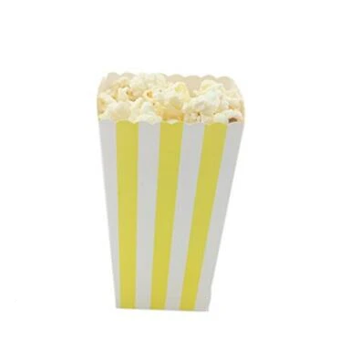 12 шт./лот в полоску/горошек/волнистый шесть цветов попкорн коробка поп кукуруза