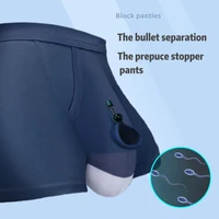 men breathable underwear divide open hole briefs sexy comfortable soft male underpants clothes lingerie prolong time improve sex