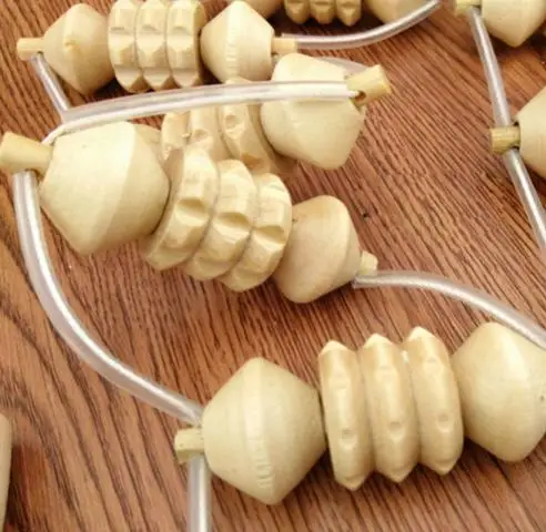 1pcs Back Massager Wooden Wheel Full Body Neck Blood Circulation Wood Beads Massage Device Personal Theraputic Health Care Tool | Красота и