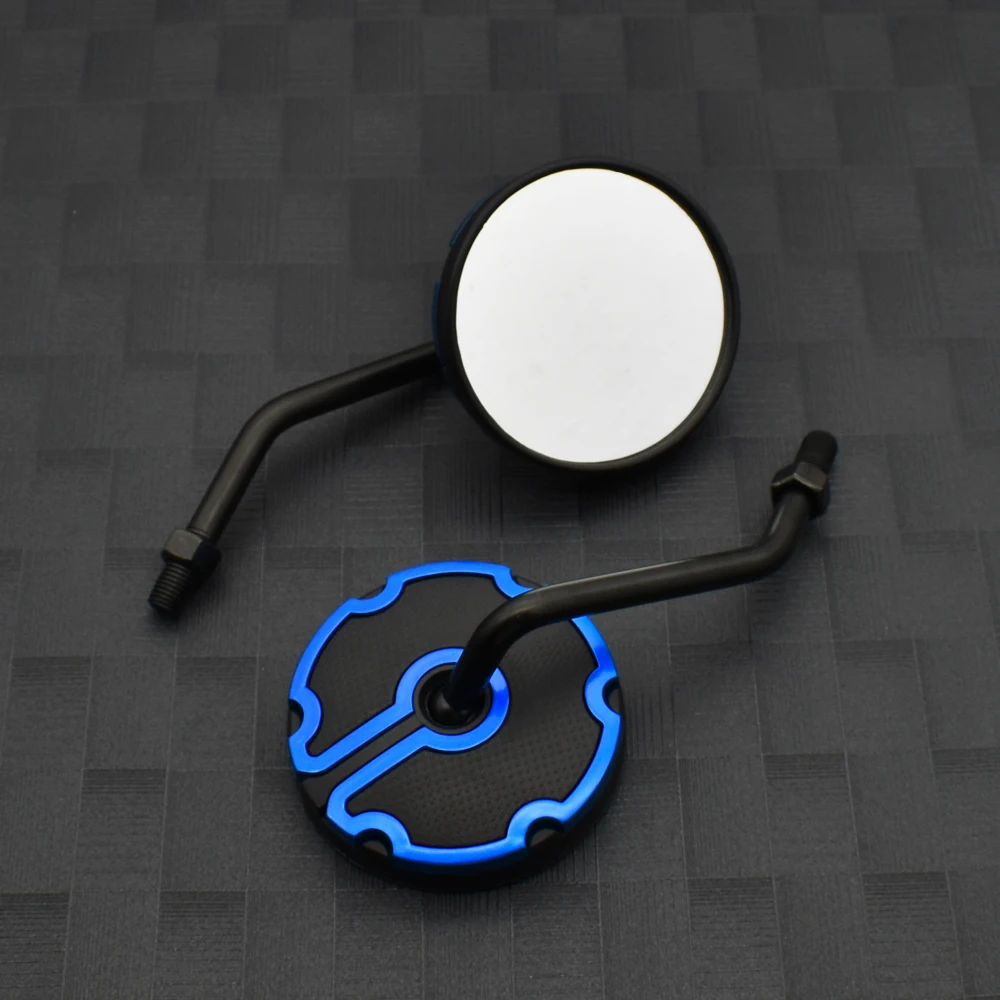 Качественные мотоциклетные боковые зеркала заднего вида 10 мм круглые