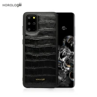 horologii custom made alligator pattern real leather for samsung s20 s21 plus ultra note 20 s22 case luxury