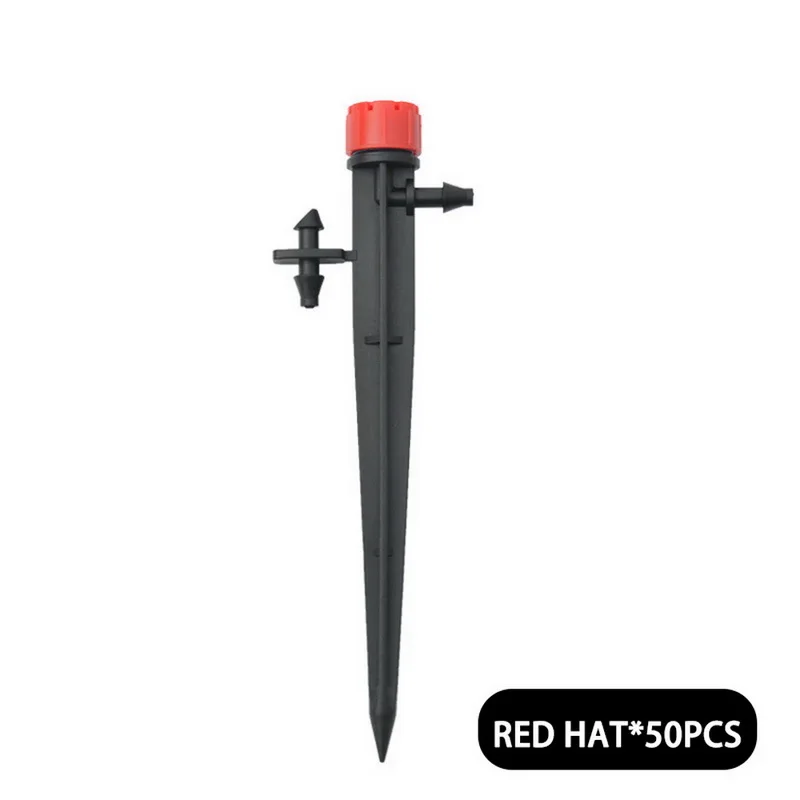 

Adjustable plastic ground insert nozzle with double hook micro-jet insert rod nozzle drip irrigation dripper-50 pcs