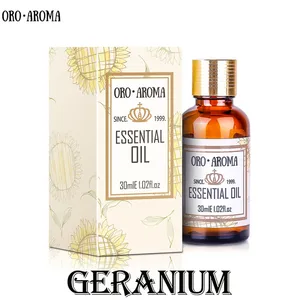 Натуральное масло герани от известного бренда oroaroma, удаление боли, акне, очищение кожи, расслабление, детоксикация, массаж груди, эфирное масло герани