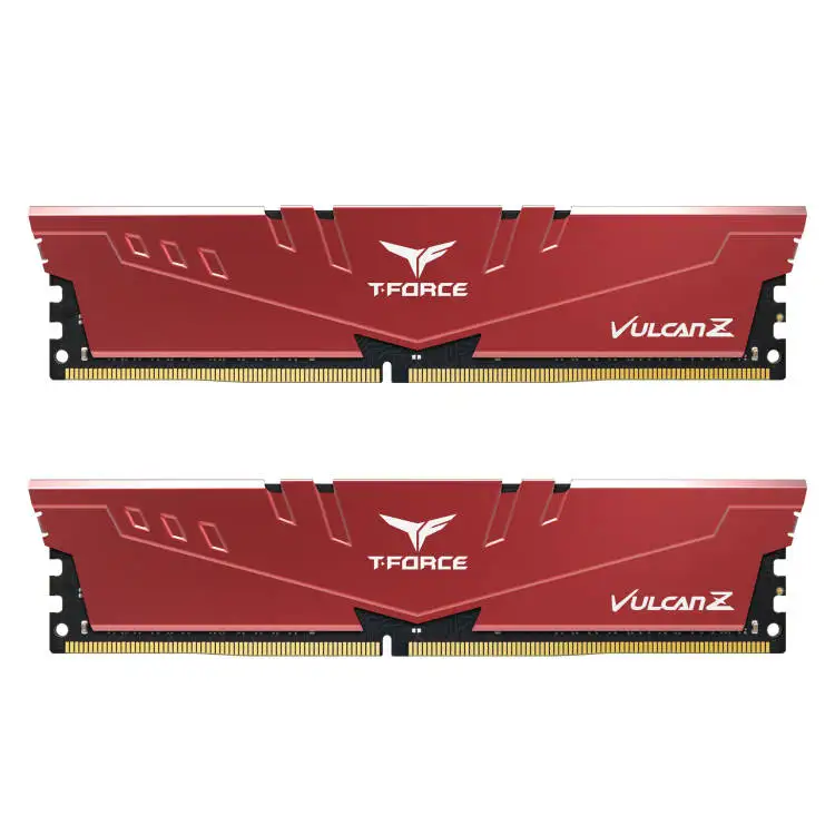 Модуль памяти для настольного компьютера TEAMGROUP DDR4 RAM T-Force Vulcan, 8 ГБ, 16 ГБ, 32 ГБ, 3200 МГц, красный