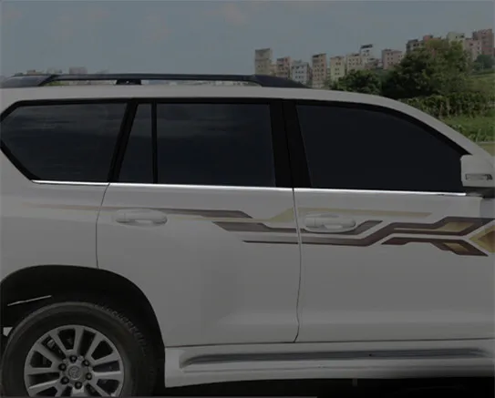 Нижний оконный каркас из нержавеющей стали для toyota Land Cruiser Prado FJ 150 2010-2018 6 шт.