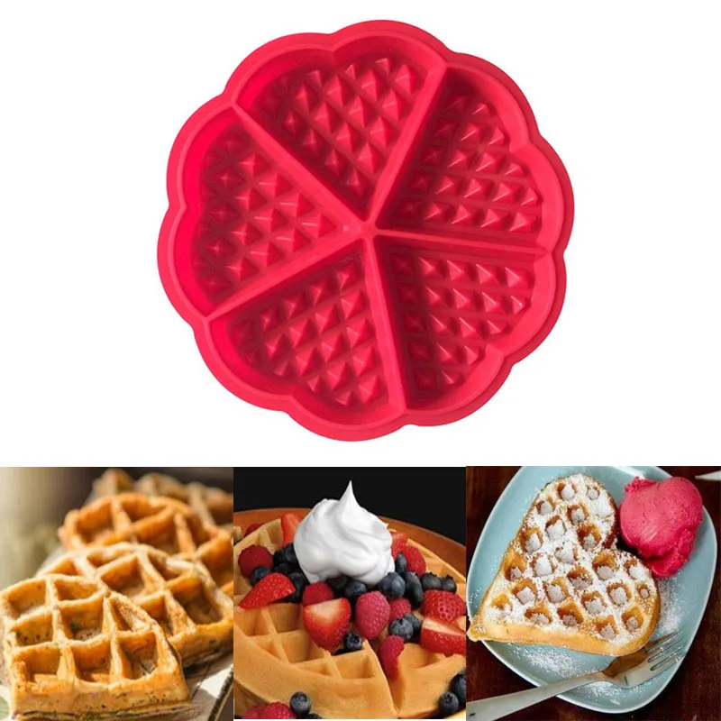 Портативный дома Кухня вафельные формы с антипригарным покрытием для выпечки