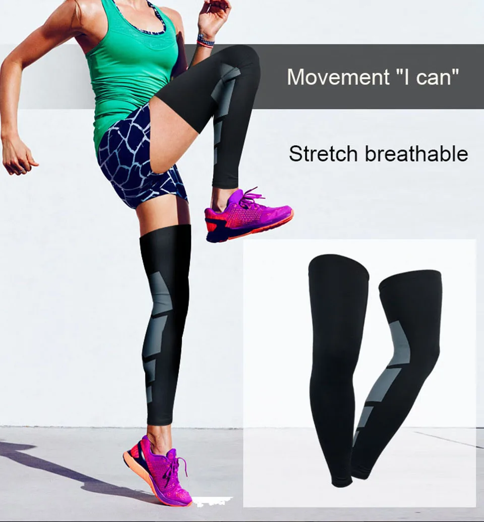 

Super Elastic Basketball Leg Warmers Calf Thigh Compression Sleeves Knee Brace Soccer Volleyball Cycling