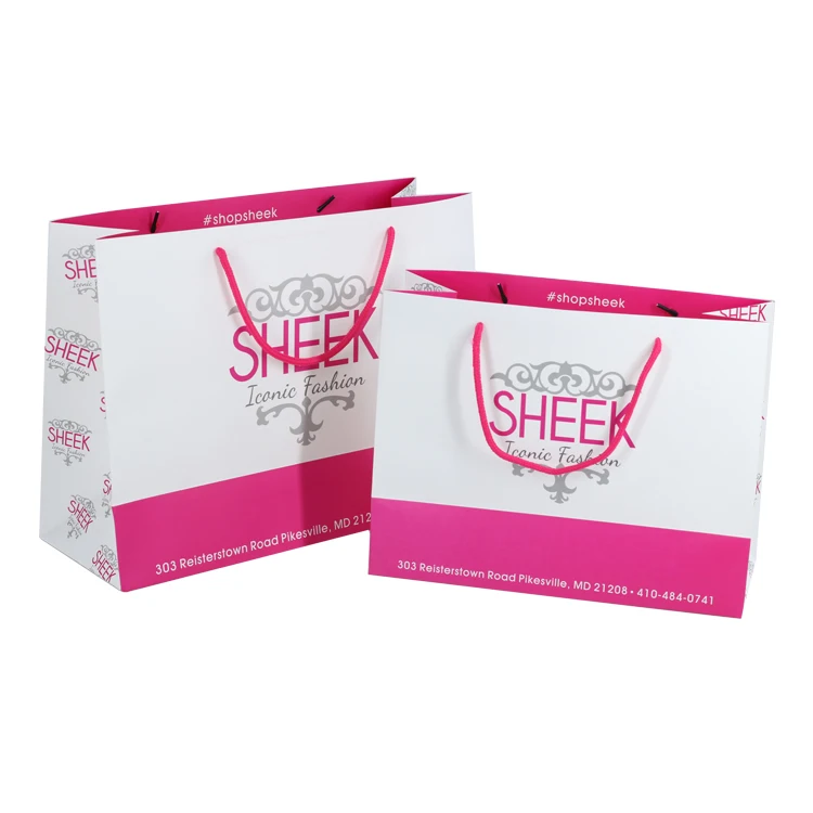 Оптовая продажа магазин одежды упаковочный бумажный пакет стандартные