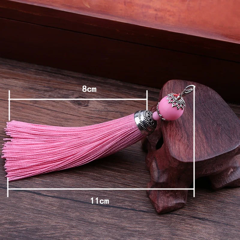 Винтажный богемский брелок для ключей с кисточкой женщин Kar безделушка сумка