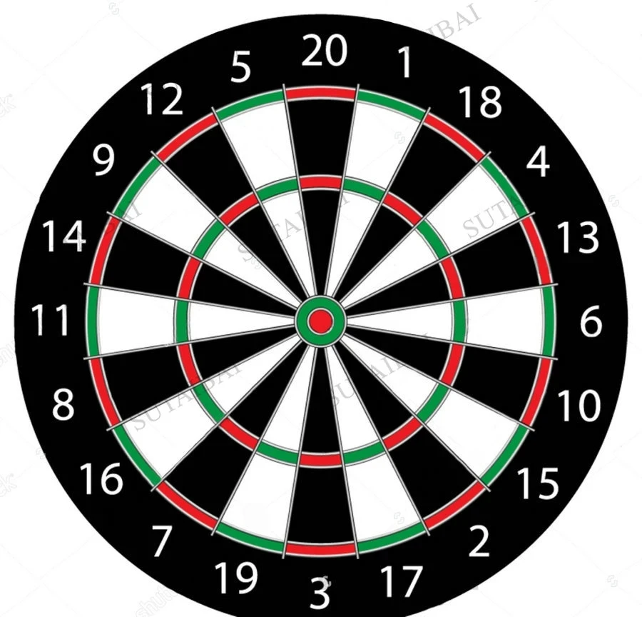 

Классический Дартс двадцать Черный и белый круг фон виниловая обложка для круглый фон для фотосъемки декорации