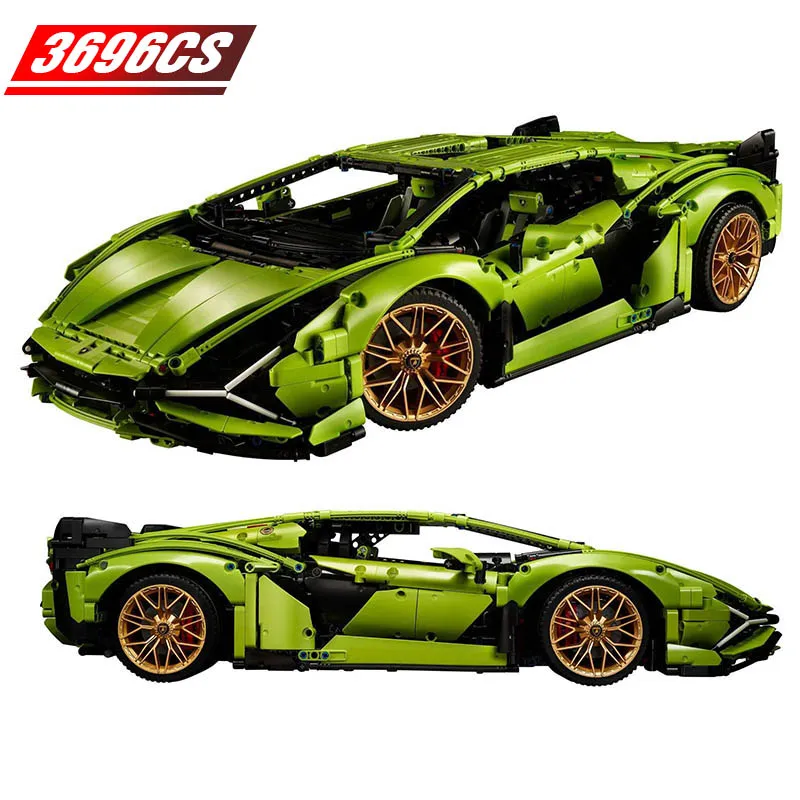 

Speed Champions Corvette Building Blocks Sian FKP 37 High tech MOC Vehicle Kit Bricks Kid Toys Gifts for Adult