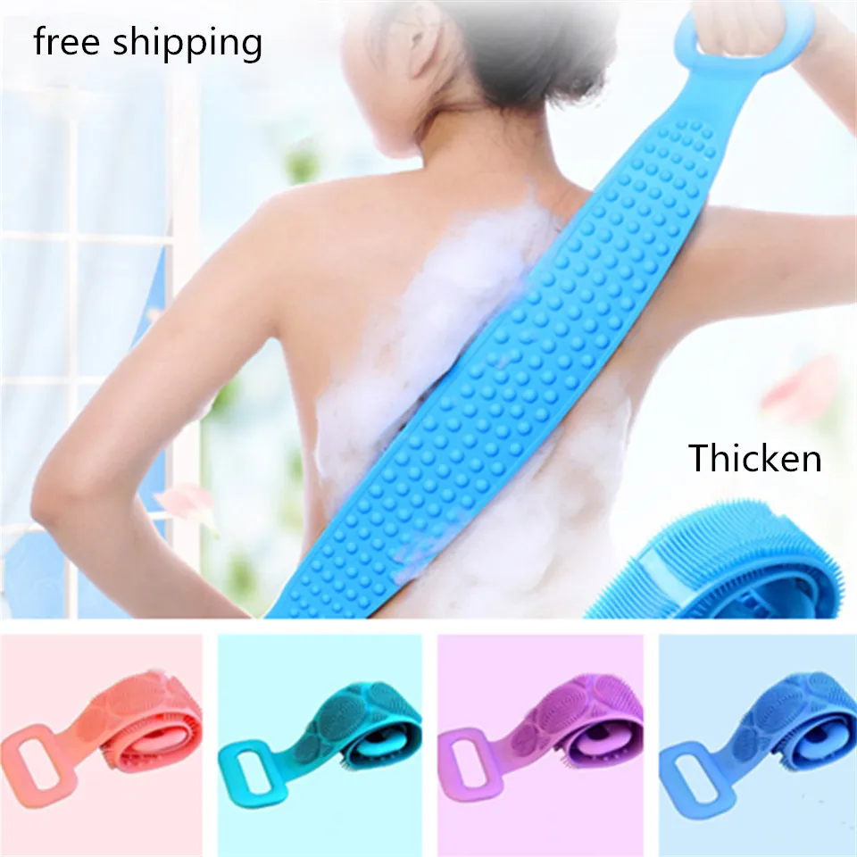 

Магия силиконовые щетки банные полотенца натирания угревой сыпи, черная грязь пилинг массаж тела Душ на скруббер кожу чистой Душ кисти