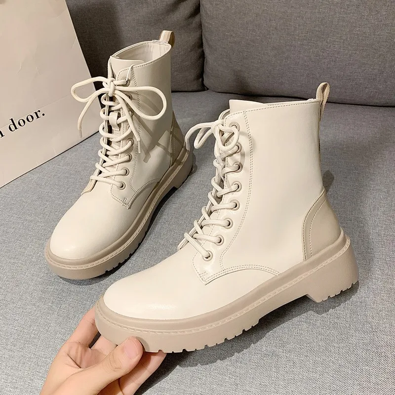 New soft boots women's shoes women's boots fashion round PU ankle boots 2021 winter black boots comfortable boots