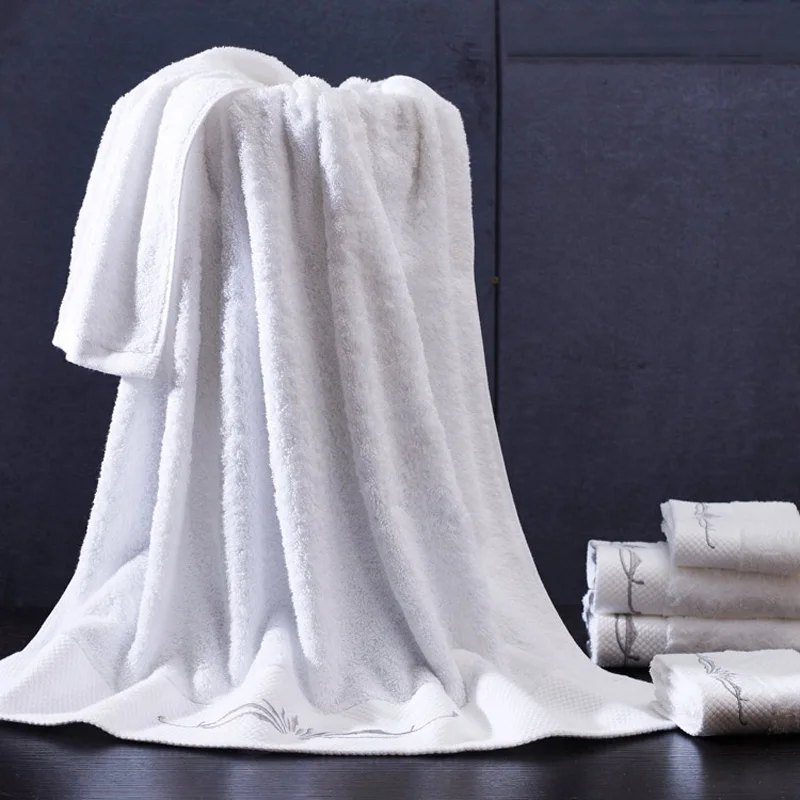 Новый роскошный комплект полотенец из 100% хлопка 3 шт./лот + 1 банных для ванной