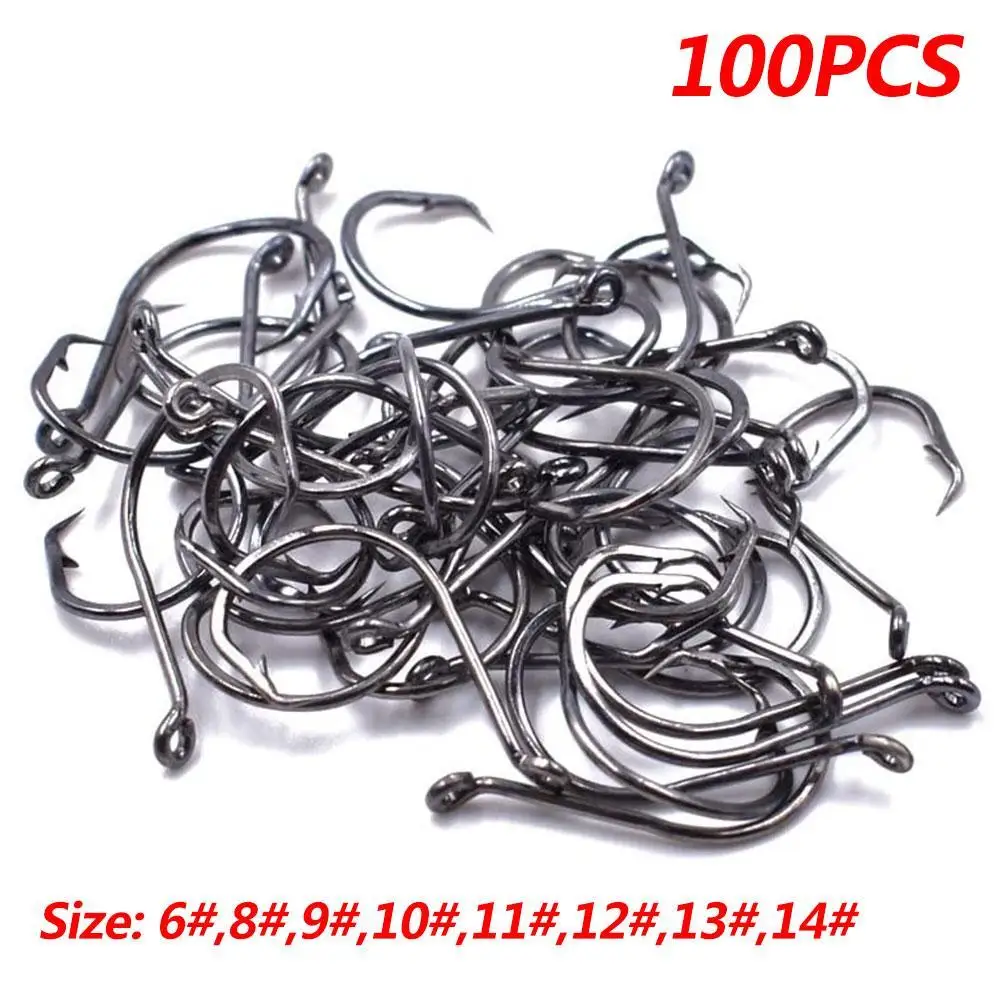 100 шт. рыболовные крючки Mustad из высокоуглеродистой стали | Спорт и развлечения