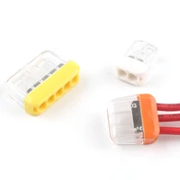 mini quick wire splicing push in conductor connector compact wiring connector terminal block 0 5 2 5mm2 awg 20 14