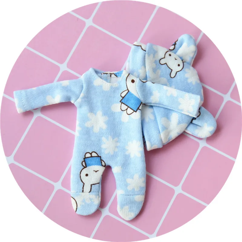 

ob11 doll clothes creeping clothes dormant pajamas hat suits for 1/12 bjd GSC clay head doll