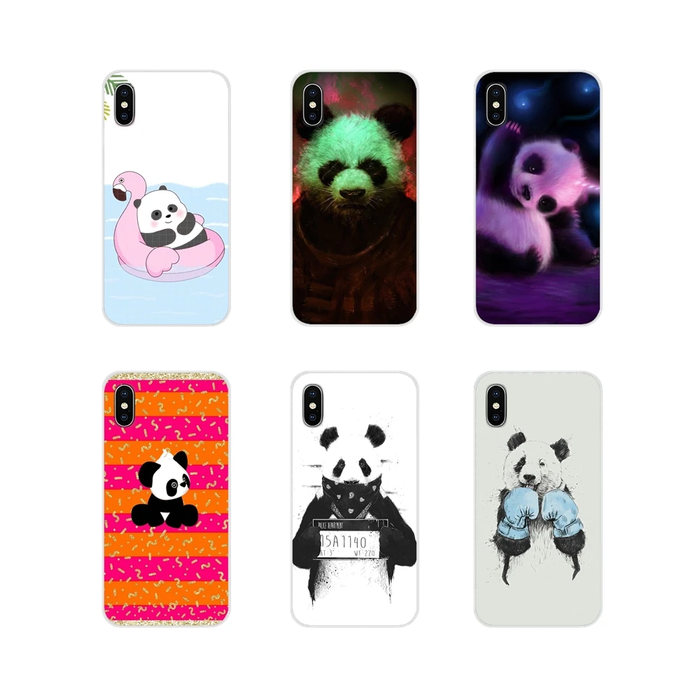 Модный прозрачный мягкий чехол с изображением плохой панды для Samsung Galaxy S3 S4 S5 Mini S6