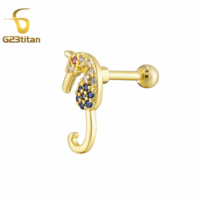 Серьги-гвоздики из хирургической стали с фианитами 1 шт. | Украшения и аксессуары