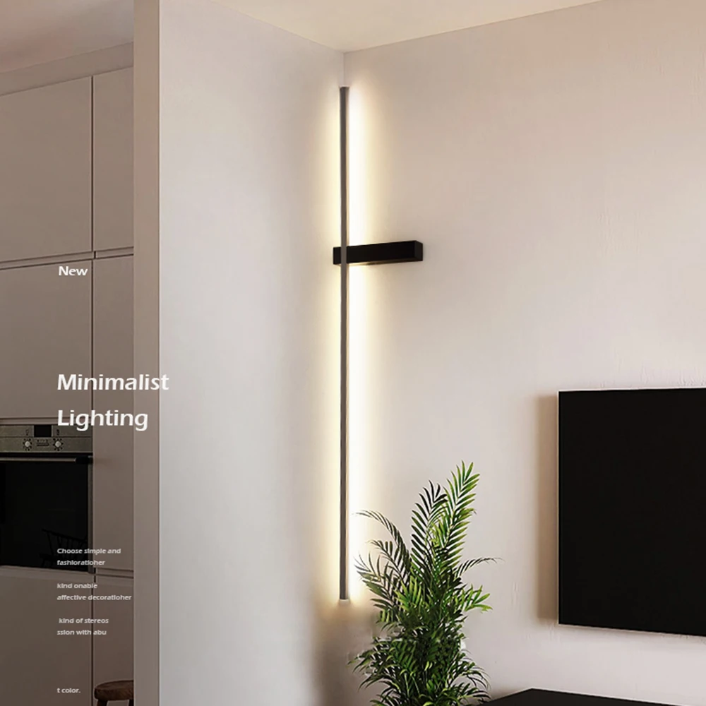 

Modern Minimalist LED Wall Lamp Warm Light Bedroom Bedside Atmosphere Indoor Lighting Hallway Wall Lamps for Home Mirror Light