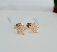 gold color colored stainless steel womens earrings charm star earrings fashion womens girl statement jewelry wholesale