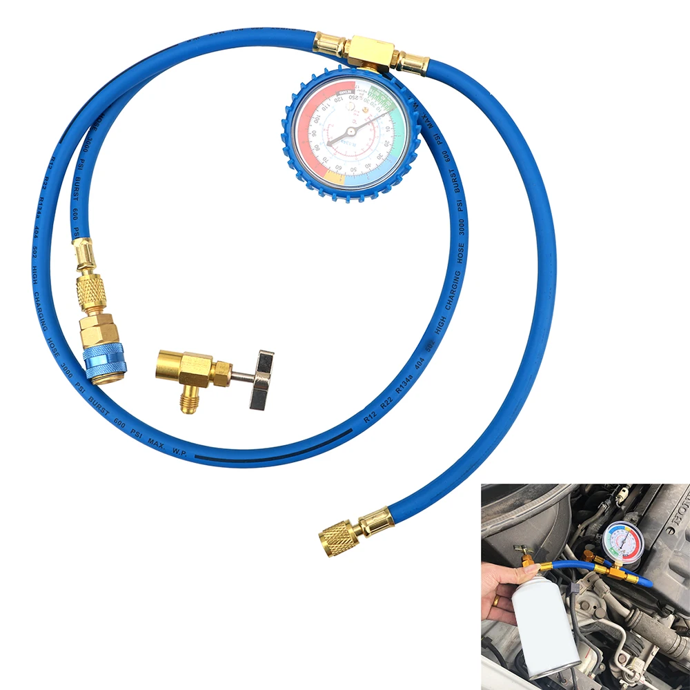 

Pressure Gauge Measuring Kit Car Accessories Reparing Tools R134A Car Air Conditioning Refrigerant Recharge Hose