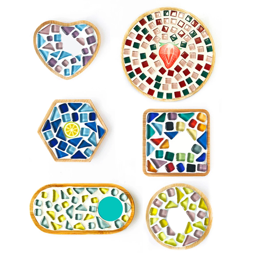 1/3/4 шт. деревянные подставки для кружки|Создание мозаики| |